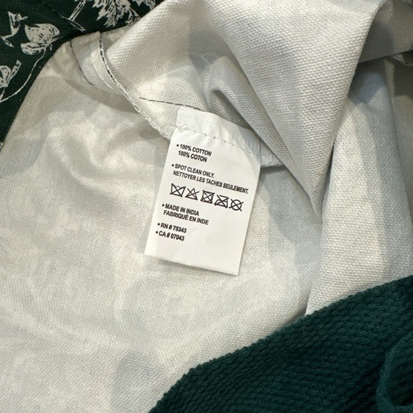 NEW Laura Ashley FLORAL REUSABLE TOTE with Double Handles Dark Green - Picture 5 of 5